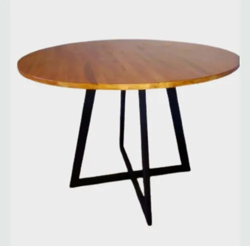 comprar Mesa Comedor Redonda Hierro Y Madera