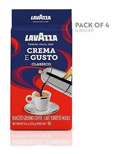 Mezcla De Café Molido Lavazza Crema E Gusto, Espresso Dark
