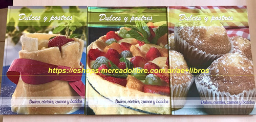 Libro De Cócteles, Zumos, Batidos - Dulces Y Postres 3 Tomos