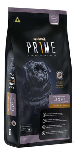 Special Dog Prime Ração Light Cães Adulto Pequeno Porte 15kg