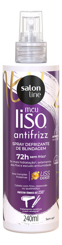 Spray Defrizante Meu Liso Antifrizz Salon Line 240ml Termico