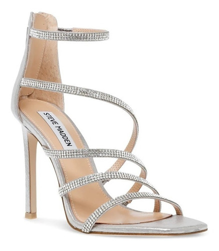 Tacones Steve Madden Caviar Silver