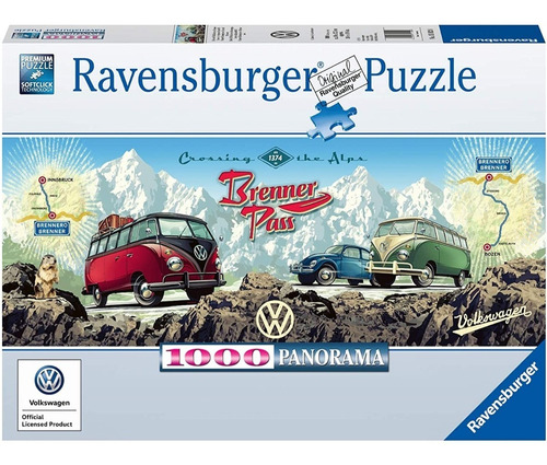 Imagen 1 de 9 de Puzzle Ravensburger 1000 Volkswagen Brenner Pass Panoramico