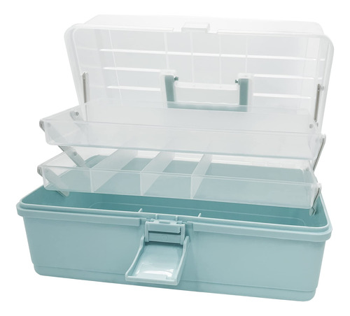 Crysting Caja De Coser De 13 Pulgadas Tres Capas