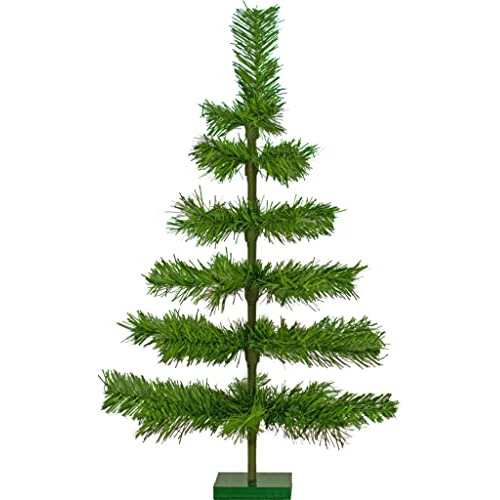 Árbol De Navidad Artificial De 24  Verde Alpino Con Base