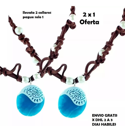 2x1 Collar Moana Envio Gratis Disney Princesa 