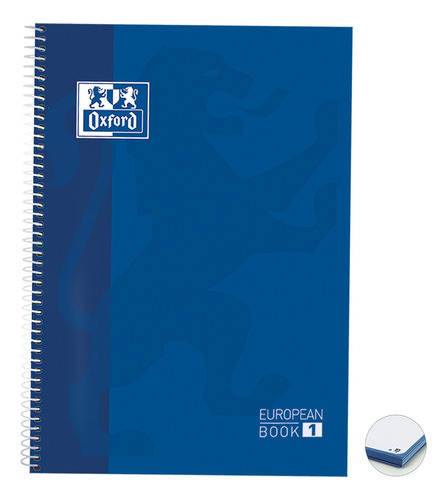 Caderno Universitário Oxford 1 Matéria Capa Dura Cores Vivas Cor Azul