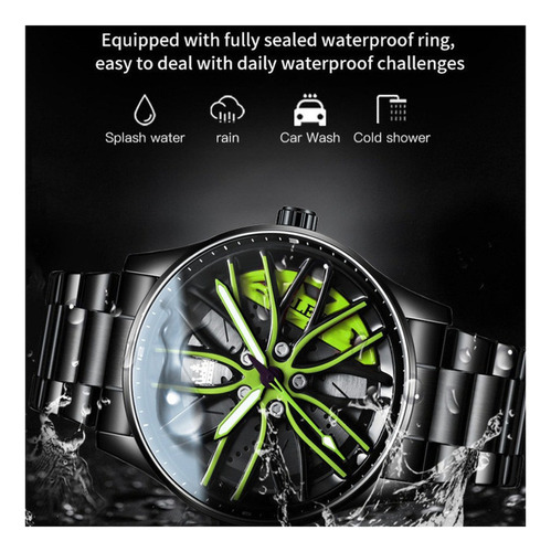 Relojes Luminosos De Cuarzo Inoxidable Olevs 9937