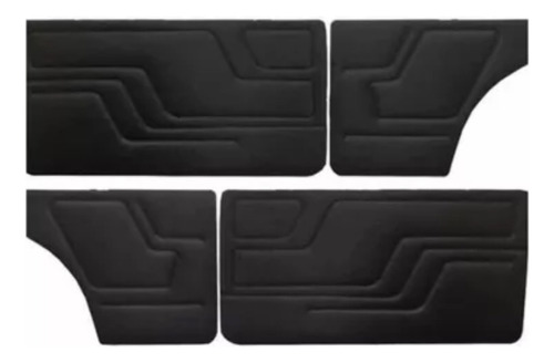 Panel Tapizado Fiat 147 Negro Juego Completo