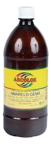 Corante Líquido Arcolor Amarelo Gema 960 Ml