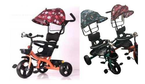 Triciclo Direccional Infantil Manija Capota Tzt45 Babymovil