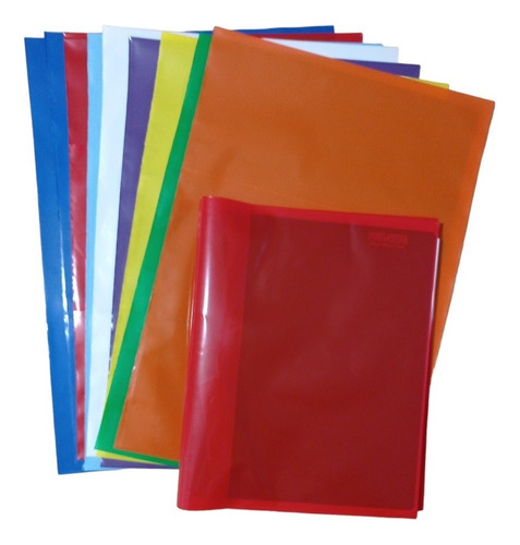Pack  10 Forros Cuadernos Universitario Color O Transparente