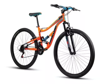 Bicicleta De Montaña Mercurio Kaizer Doble Suspensión 29 Color Naranja/Negro brillante
