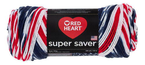 Estambre Multicolor Fleck Super Saver Red Heart Coats Color 3943 Americana