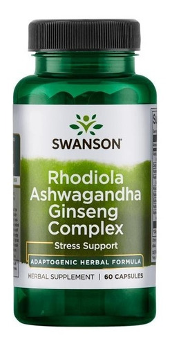 Ashwagandha, Rhodiola Y Ginseng Natural Complex Usa - Oferta