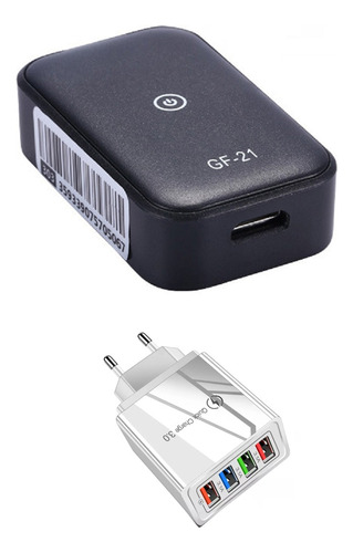 Rastreador Localizador Gps Portátil Gf21 + Fonte Turbo 3.0