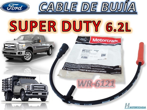 Imagen 1 de 4 de Cable Bujía Ford Super Duty 6.2 Wr-6121 Original Al3z-12286a