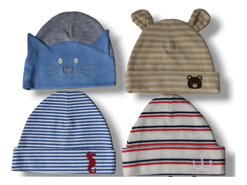 Set De 4 Gorritos Elásticos 0-3 M (38-40 Cm)