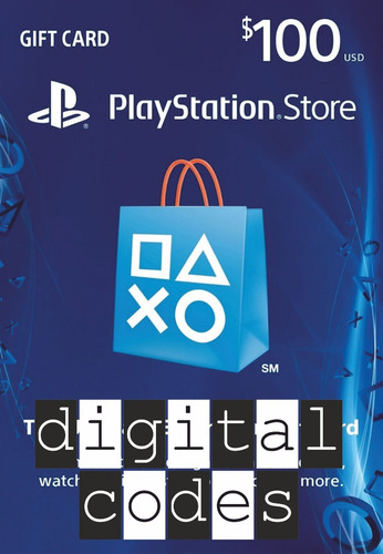 Código Playstation Psn Ps4 Ps3 Usa 100 Usd  Digital Codes