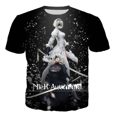 Fashion Game Nier Automata Camiseta Estampada 3d