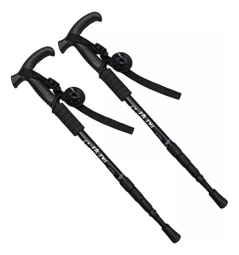 Kit X2 Bastones De Trekking Aluminio Extensible Senderismo