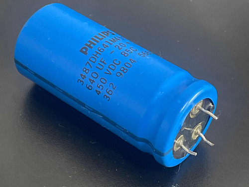 Capacitor 640uf 450vdc Série:3487dh641m450ff Philips