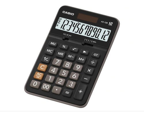 Casio Ax-12b 12digitos Calculadora De Escritorio Dual