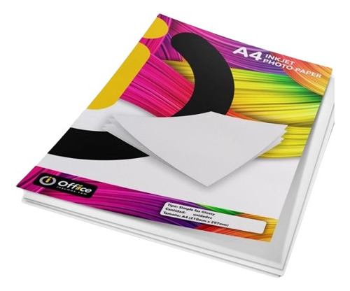 Papel Fotográfico Office A4 Glossy Brillante 100hojas X 115g