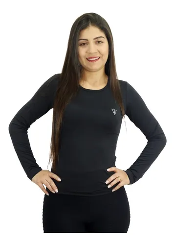 Camisa termica corrida feminina sales