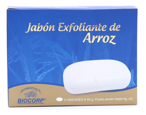 Jabon Exfoliante De Arroz X3 - g a $166