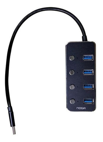 Hub Usb 3.0 4 Puertos Multiplicador Zapatilla Adaptador Noga