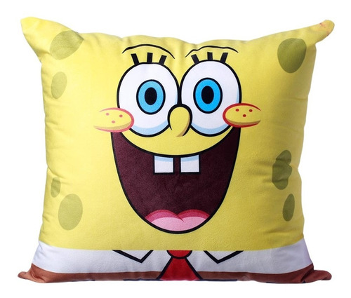 Almofada Bob Esponja Aveludada 40x40cm Oficial Licenciada