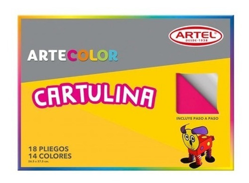Pack 6 Sobres De Cartulina Colores 18 Pliegos - Marca Artel