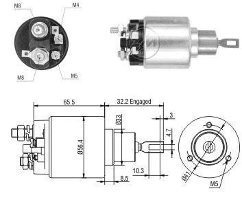 Solenoide O Automatico M. Benz Clase A 12v. Zm 874