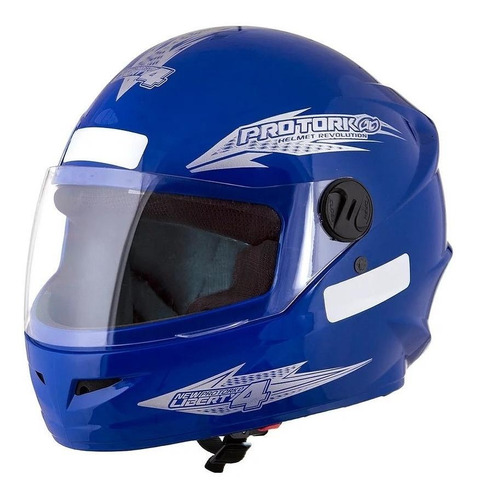 Capacete para moto  integral Pro Tork New Liberty  Four  azul solid tamanho 56 