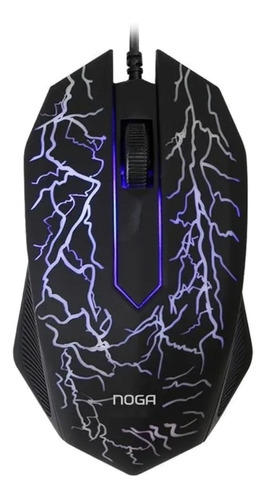 Imagen 3 de 3 de Kit de teclado y mouse gamer Noga NKB-570 Inglés US de color negro