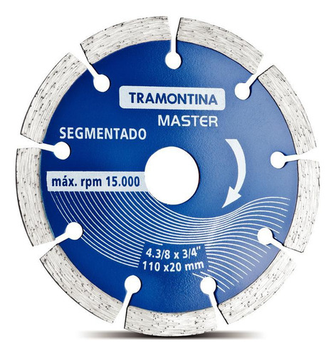 Disco Corte Diamantado Segmen. 4.3/8 Tramontina (42595104)