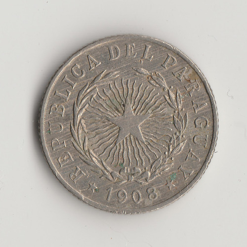 20 Centavos 1908 - Paraguay