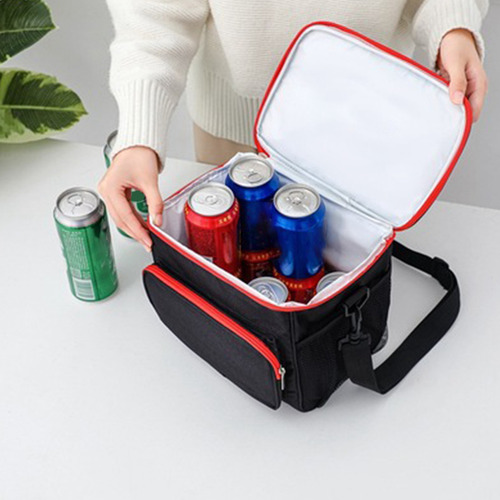 Bolsa Del Almuerzo Aislamiento Alta Capacidad Multifunción Color Negro
