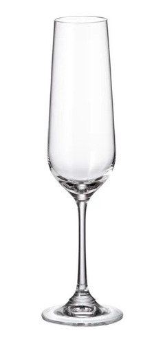 Imagen 1 de 7 de Copas Champagne Cristal Bohemia Strix 200ml  Set X 12 