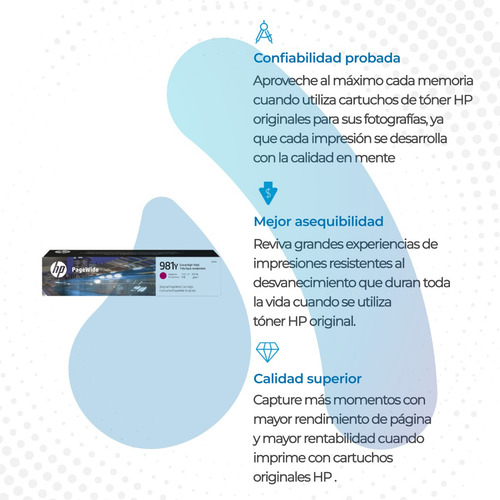 Cartucho Hp 981y Magenta Original L0r14a Hp Pagewide 586