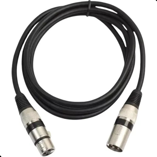 Combo 10 Cabos Balanceados Para Dmx Xlr Áudio Limpo 1,5m