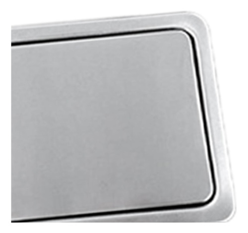 De Acero Inoxidable Flip Rectángulo Encimera Basura