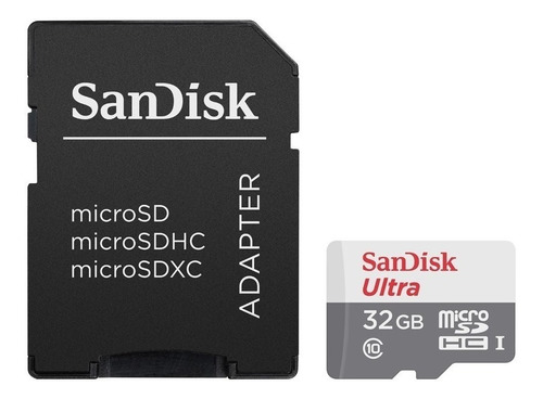 Memoria Micro Sd 32gb Sandisk Ultra Clase 10 Full Hd C/adapt