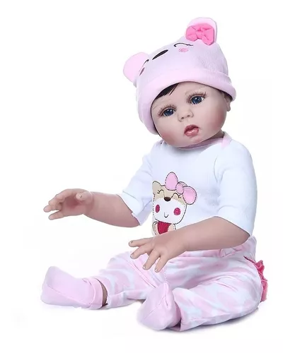 Malki Toys - Boneca Bebê Reborn Yasmin 48cm Corpo de Tecido Recém nascida  no Shoptime