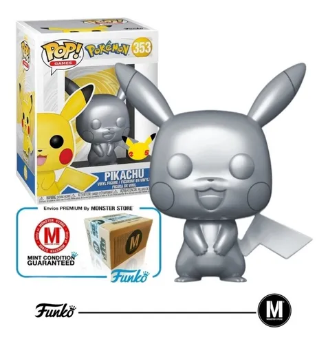 Funko POP Games Pokemon Pikachu 353 Silver