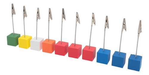 Soporte Para Números De Mesa, 10 Unidades, Bloque De Madera