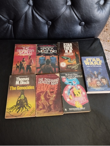 Lote De 7 Libros De Ciencia Ficción Star Trek,star Wars,etc