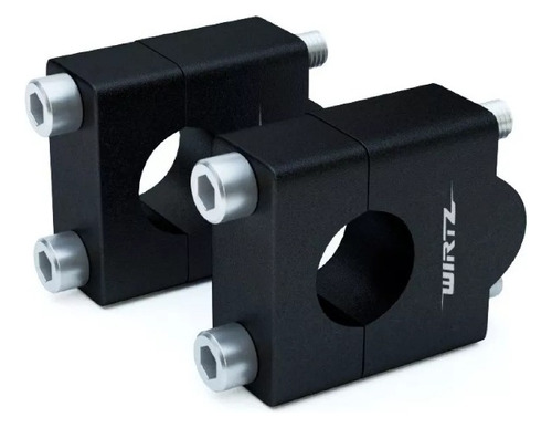 Wirtz Elevador Clamp Manubrio 22 Mm Eleva 35 Mm Negro