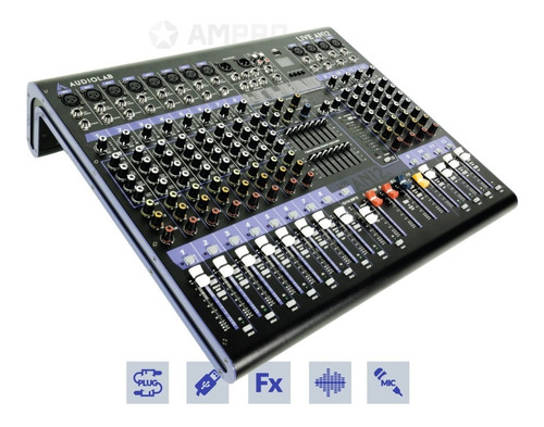 Mixer Profesional Audiolab An12 - 12 Entradas Xlr + 1 Stereo